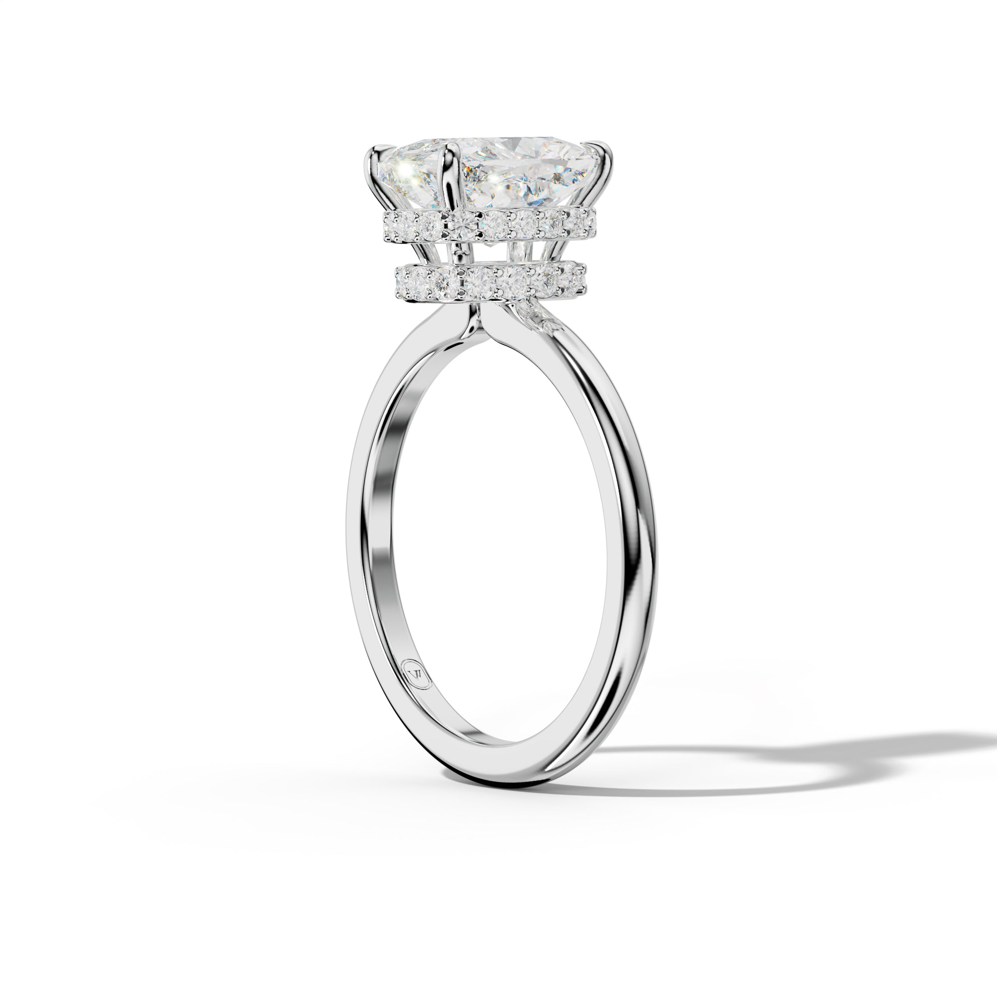 Sophia Elongated Cushion Cut Diamond Engagement Ring